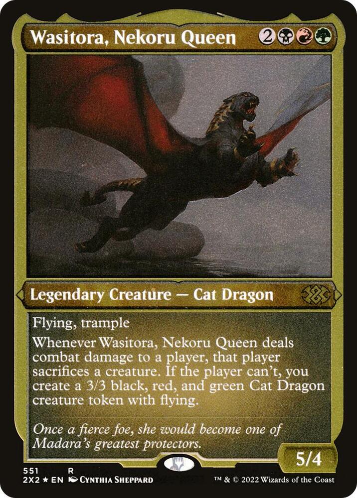 Wasitora, Nekoru Queen (Foil Etched) [Double Masters 2022]