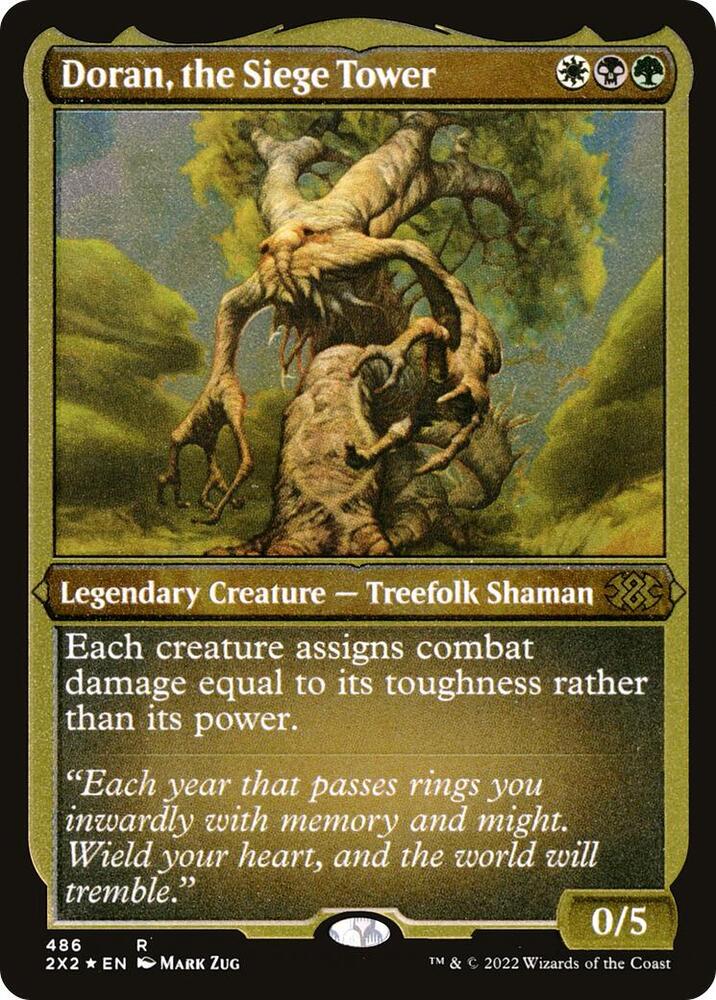 Doran, the Siege Tower (Foil Etched) [Double Masters 2022]