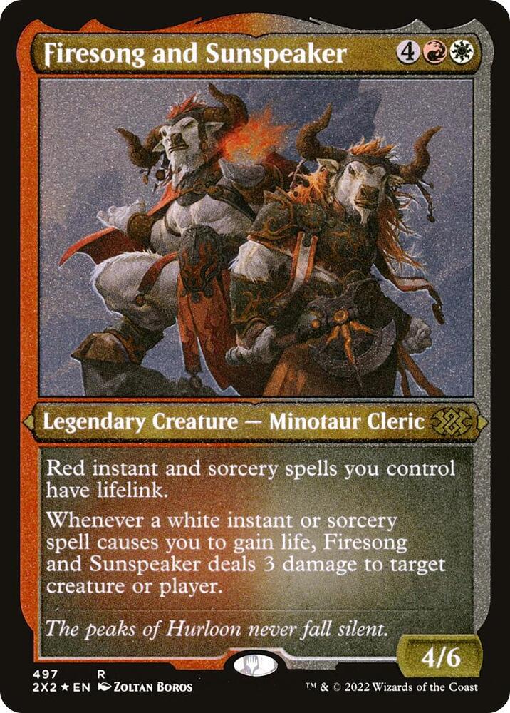 Firesong and Sunspeaker (Foil Etched) [Double Masters 2022]