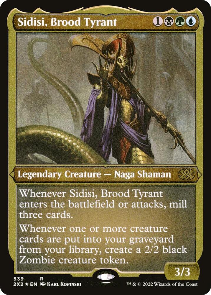 Sidisi, Brood Tyrant (Foil Etched) [Double Masters 2022]