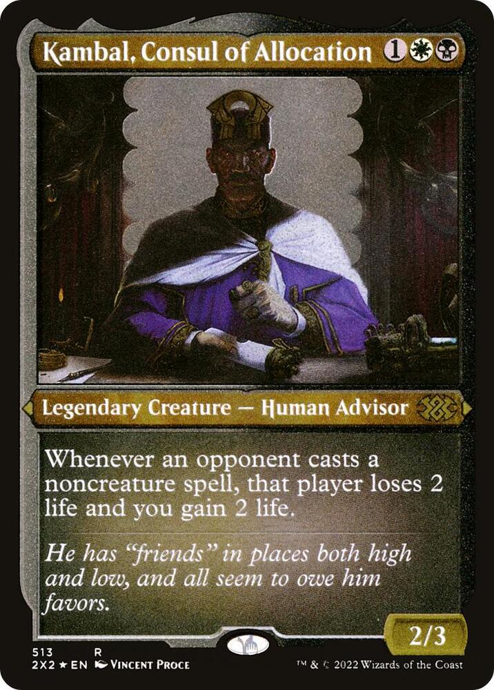 Kambal, Consul of Allocation (Foil Etched) [Double Masters 2022]