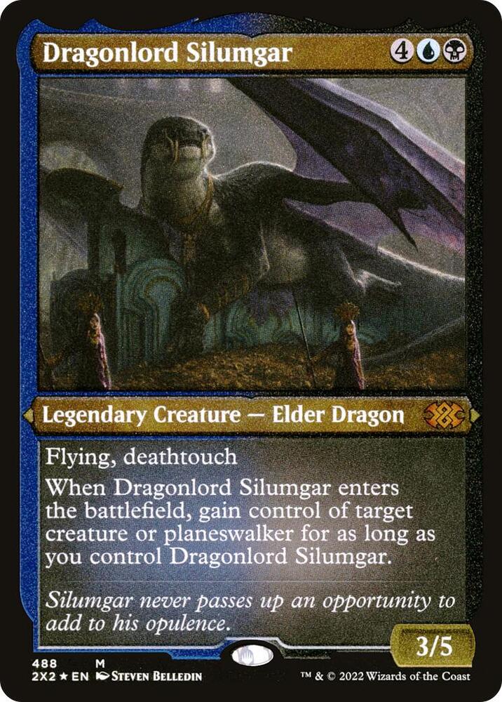 Dragonlord Silumgar (Foil Etched) [Double Masters 2022]