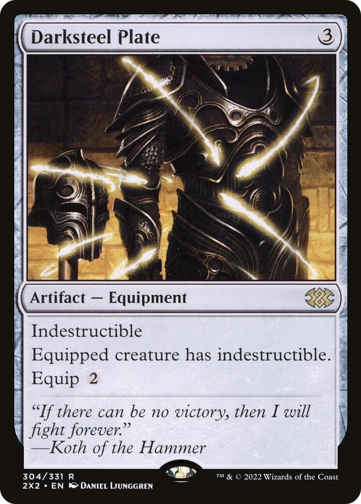 Darksteel Plate [Double Masters 2022]