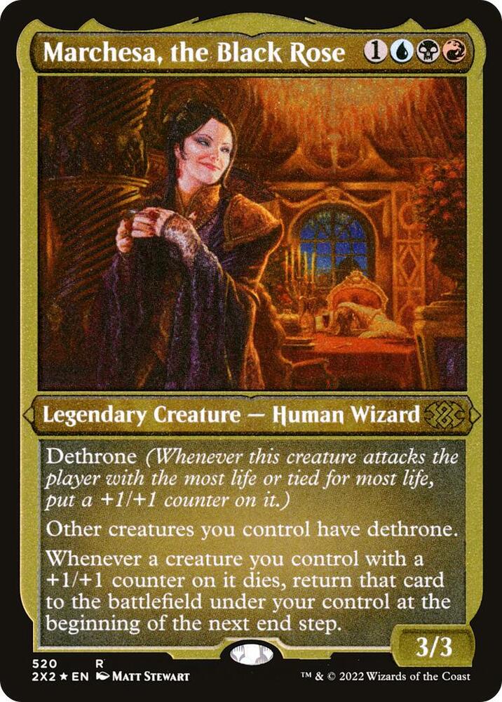 Marchesa, the Black Rose (Foil Etched) [Double Masters 2022]