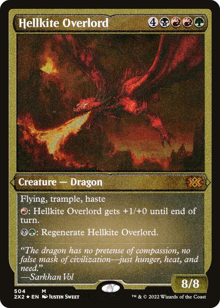 Hellkite Overlord (Foil Etched) [Double Masters 2022]