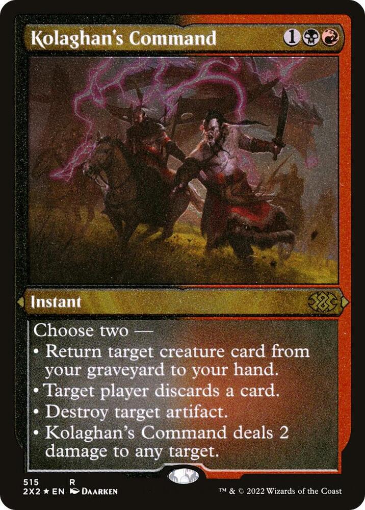 Kolaghan's Command (Foil Etched) [Double Masters 2022]