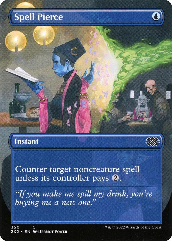 Spell Pierce (Borderless Alternate Art) [Double Masters 2022]