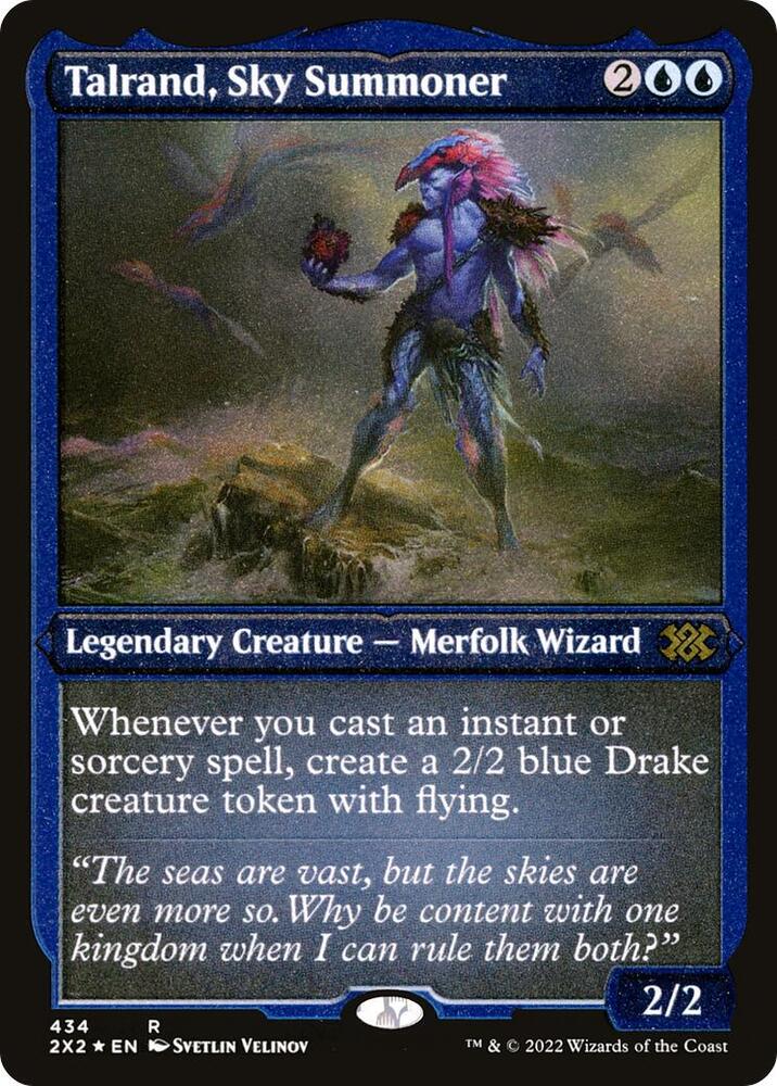 Talrand, Sky Summoner (Foil Etched) [Double Masters 2022]