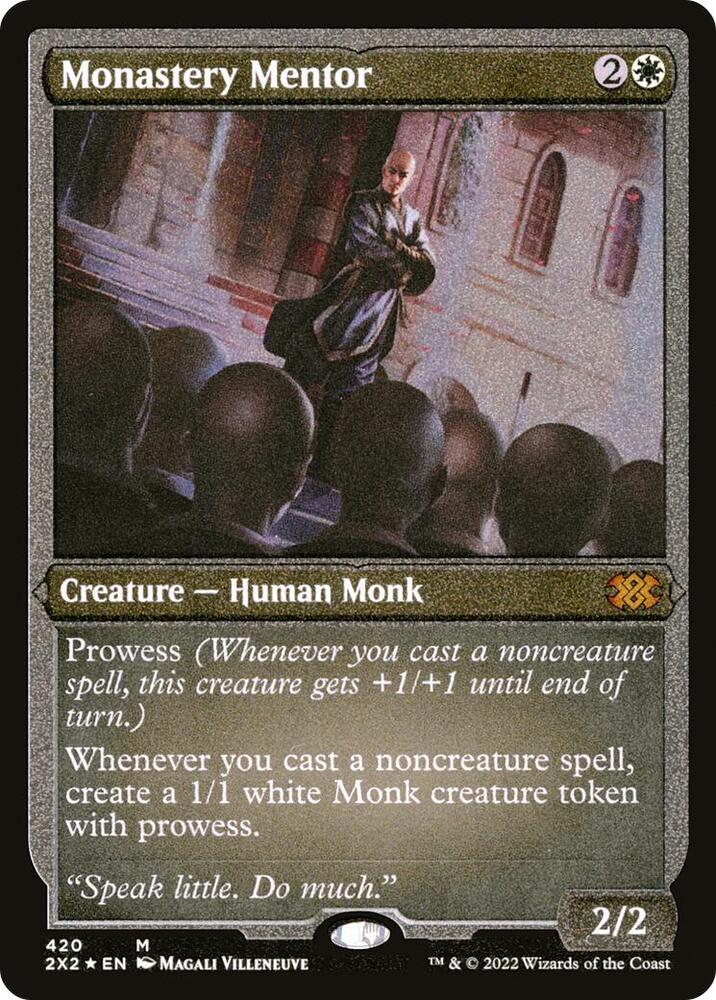 Monastery Mentor (Foil Etched) [Double Masters 2022]