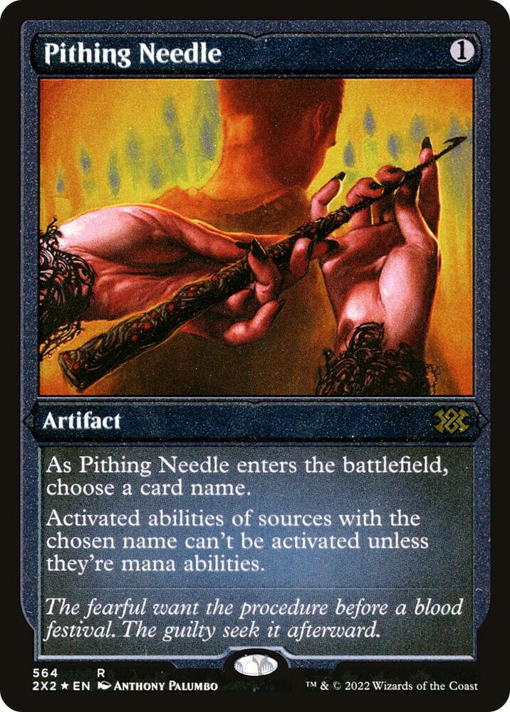 Pithing Needle (Foil Etched) [Double Masters 2022]