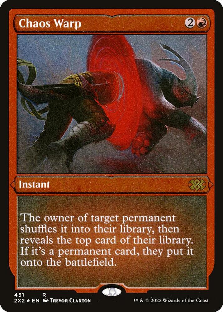 Chaos Warp (Foil Etched) [Double Masters 2022]