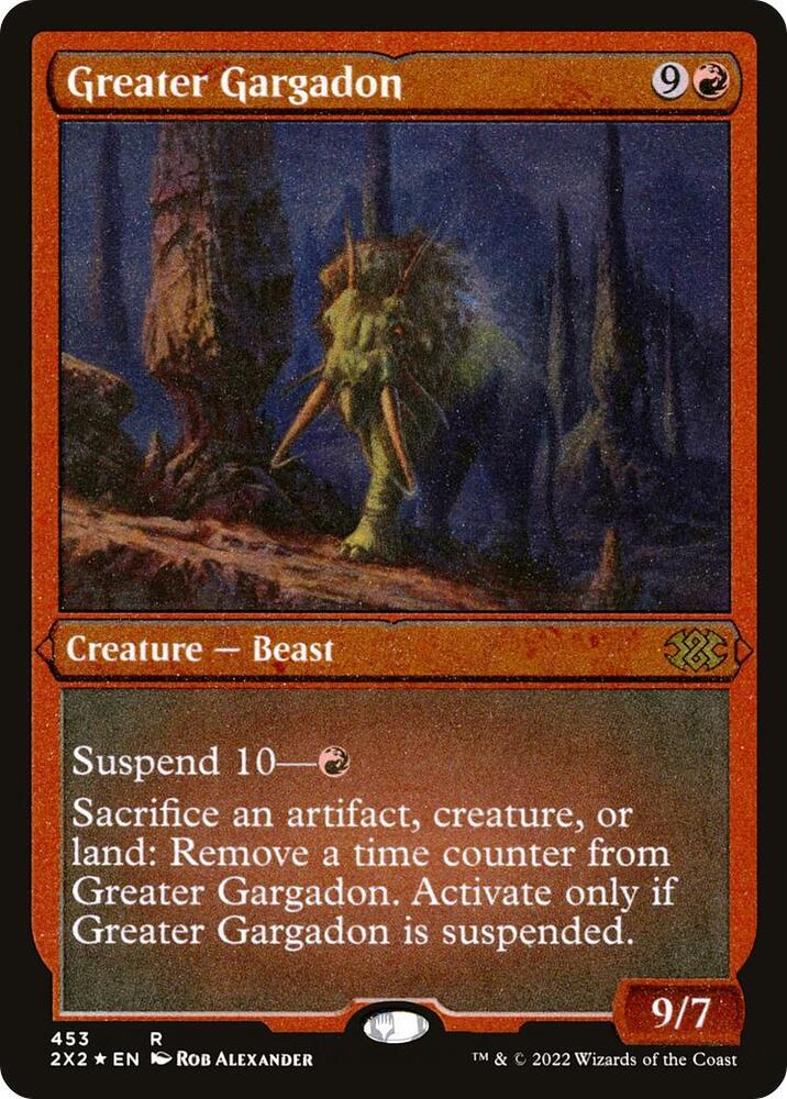 Greater Gargadon (Foil Etched) [Double Masters 2022]