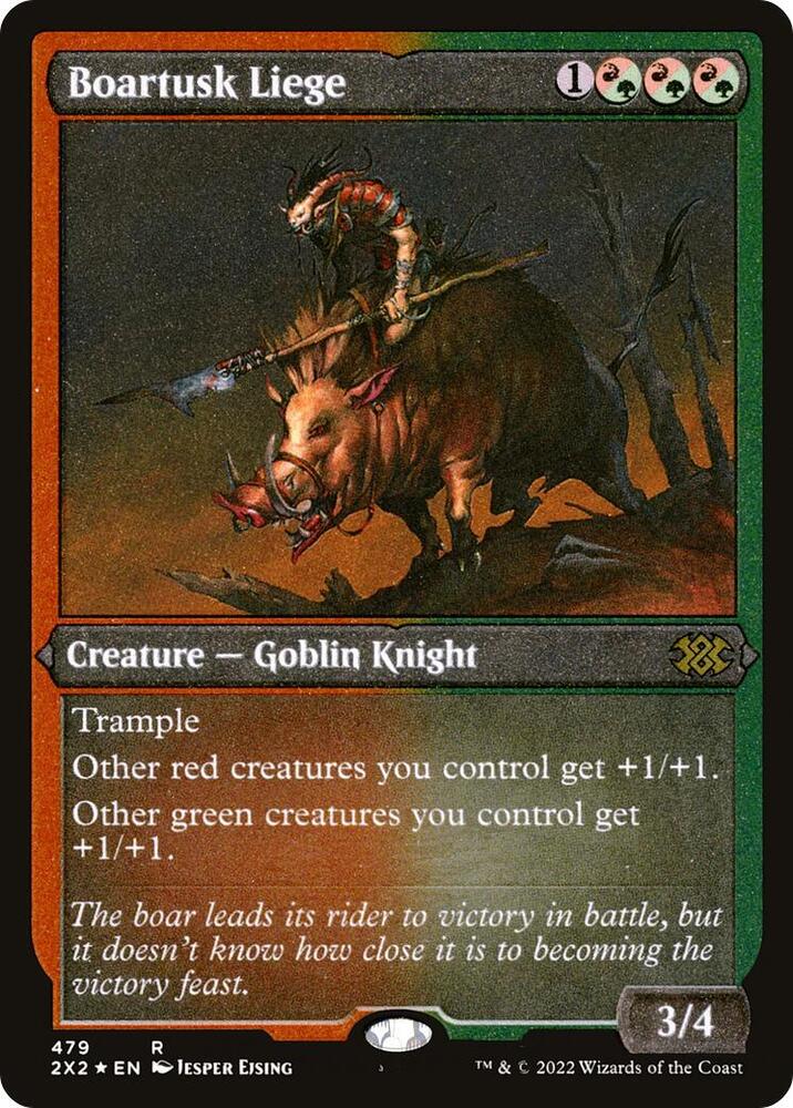 Boartusk Liege (Foil Etched) [Double Masters 2022]