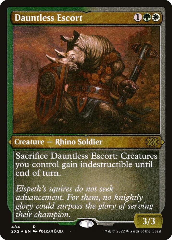 Dauntless Escort (Foil Etched) [Double Masters 2022]