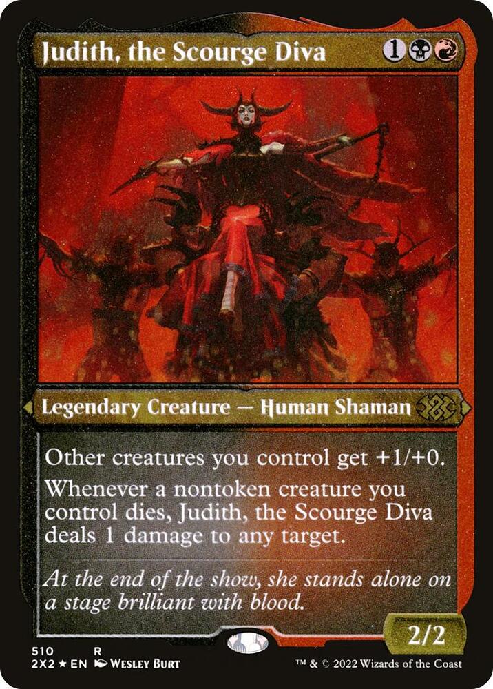 Judith, the Scourge Diva (Foil Etched) [Double Masters 2022]