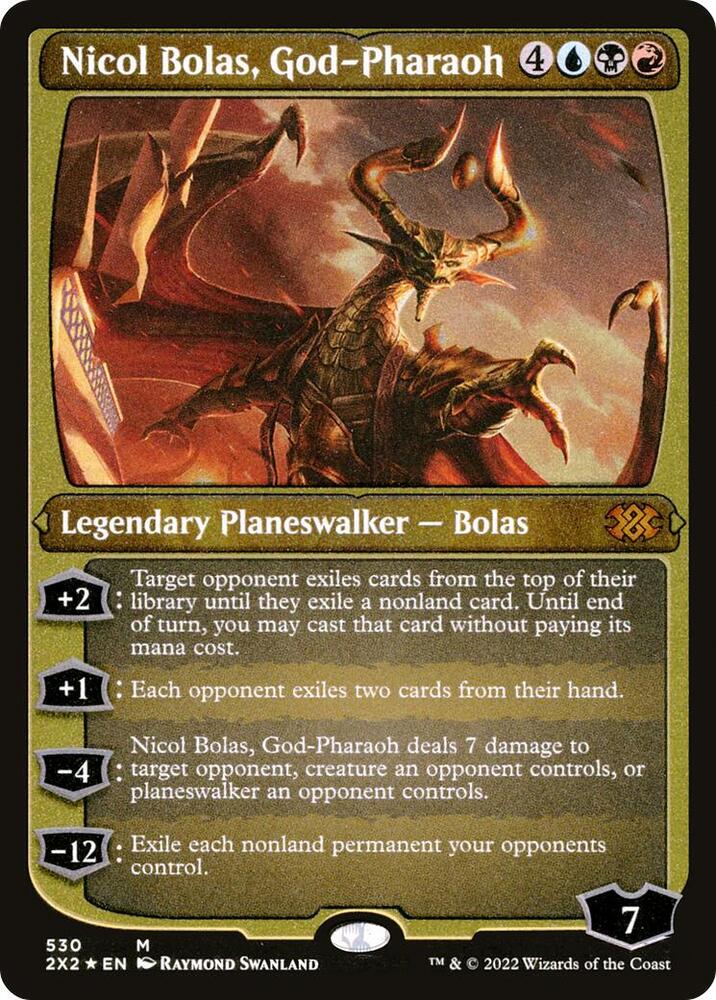 Nicol Bolas, God-Pharaoh (Foil Etched) [Double Masters 2022]