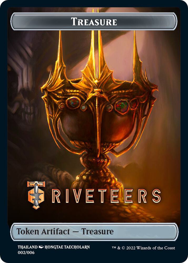 Treasure Token (Riveteers) (Southeast Asia Artists) [Streets of New Capenna Tokens]