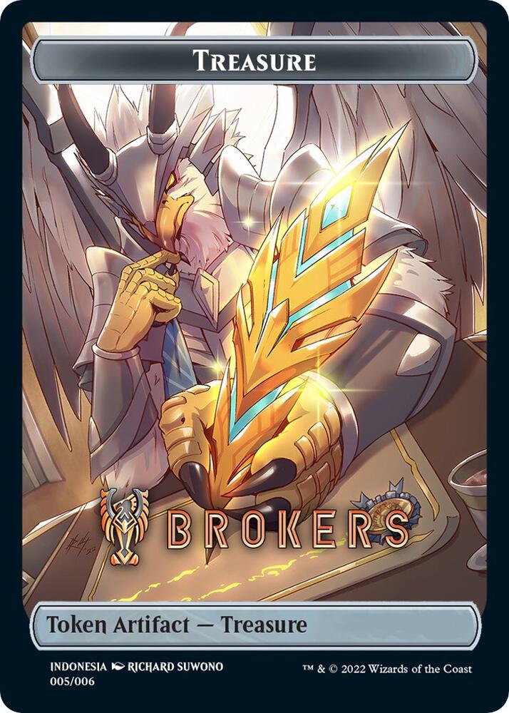 Treasure Token (Brokers) (Southeast Asia Artists) [Streets of New Capenna Tokens]