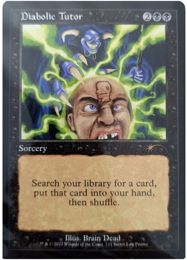 Diabolic Tutor (Retro) [Secret Lair Drop Promos]