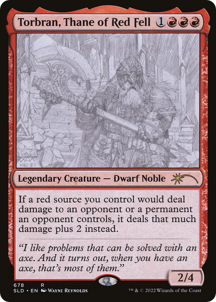Torbran, Thane of Red Fell (Sketch) [Secret Lair Drop Promos]