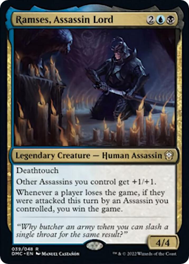 Ramses, Assassin Lord [Dominaria United Commander]