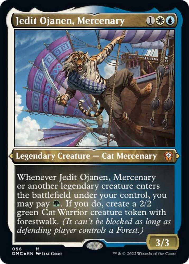 Jedit Ojanen, Mercenary (Foil Etched) [Dominaria United Commander]