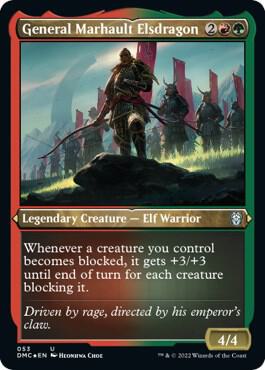 General Marhault Elsdragon (Foil Etched) [Dominaria United Commander]