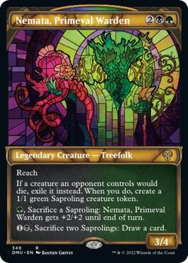 Nemata, Primeval Warden (Showcase Textured) [Dominaria United]