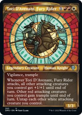 Tori D'Avenant, Fury Rider (Showcase Textured) [Dominaria United]