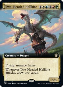 Two-Headed Hellkite (Extended Art) [Dominaria United Commander]