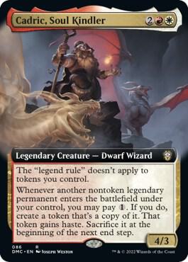 Cadric, Soul Kindler (Extended Art) [Dominaria United Commander]