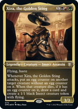 Xira, the Golden Sting (Foil Etched) [Dominaria United Commander]