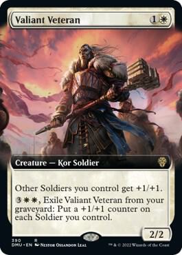 Valiant Veteran (Extended Art) [Dominaria United]