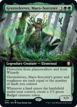 Greensleeves, Maro-Sorcerer (Extended Art) [Dominaria United Commander]