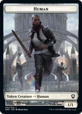Human // Snake Double-Sided Token [Dominaria United Commander Tokens]
