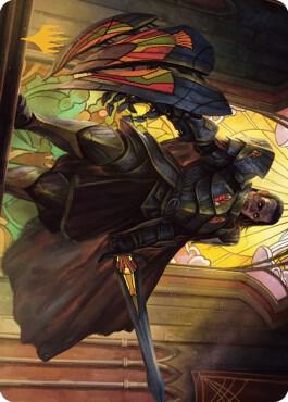 Benalish Sleeper Art Card (Gold-Stamped Signature) [Dominaria United Art Series]