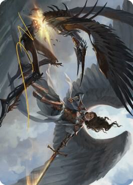 Destroy Evil Art Card (Gold-Stamped Signature) [Dominaria United Art Series]