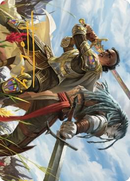 Join Forces Art Card (Gold-Stamped Signature) [Dominaria United Art Series]