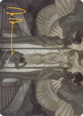 Prayer of Binding Art Card (Gold-Stamped Signature) [Dominaria United Art Series]