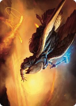 Battlewing Mystic Art Card (Gold-Stamped Signature) [Dominaria United Art Series]