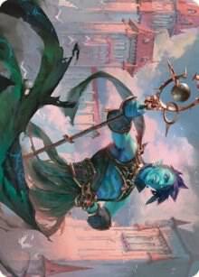 Haughty Djinn Art Card [Dominaria United Art Series]