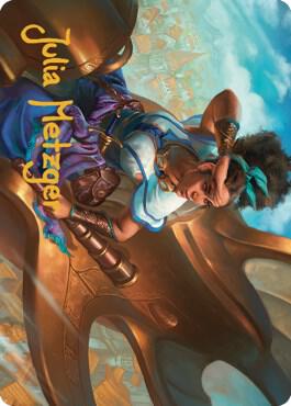 Talas Lookout Art Card (Gold-Stamped Signature) [Dominaria United Art Series]