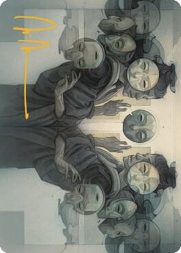 Vesuvan Duplimancy Art Card (Gold-Stamped Signature) [Dominaria United Art Series]