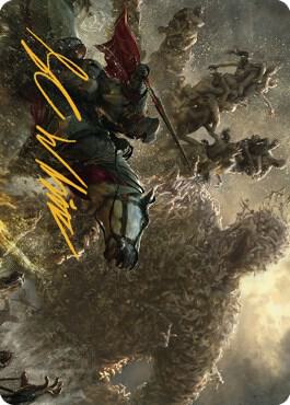 Writhing Necromass Art Card (Gold-Stamped Signature) [Dominaria United Art Series]