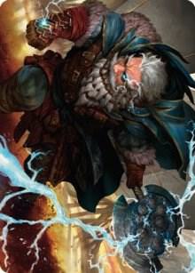 Electrostatic Infantry Art Card [Dominaria United Art Series]