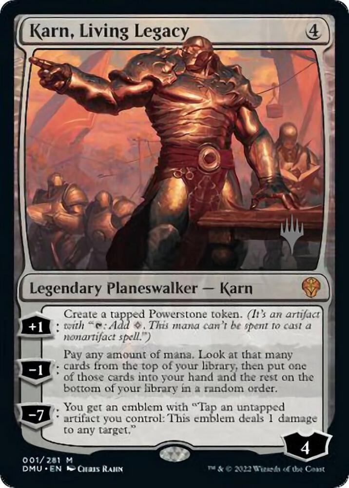 Karn, Living Legacy (Promo Pack) [Dominaria United Promos]