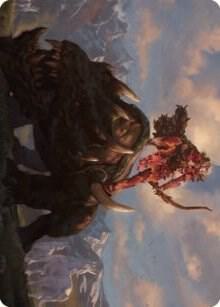 Meria's Outrider Art Card [Dominaria United Art Series]