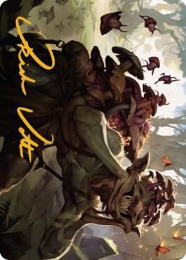 Sprouting Goblin Art Card (Gold-Stamped Signature) [Dominaria United Art Series]