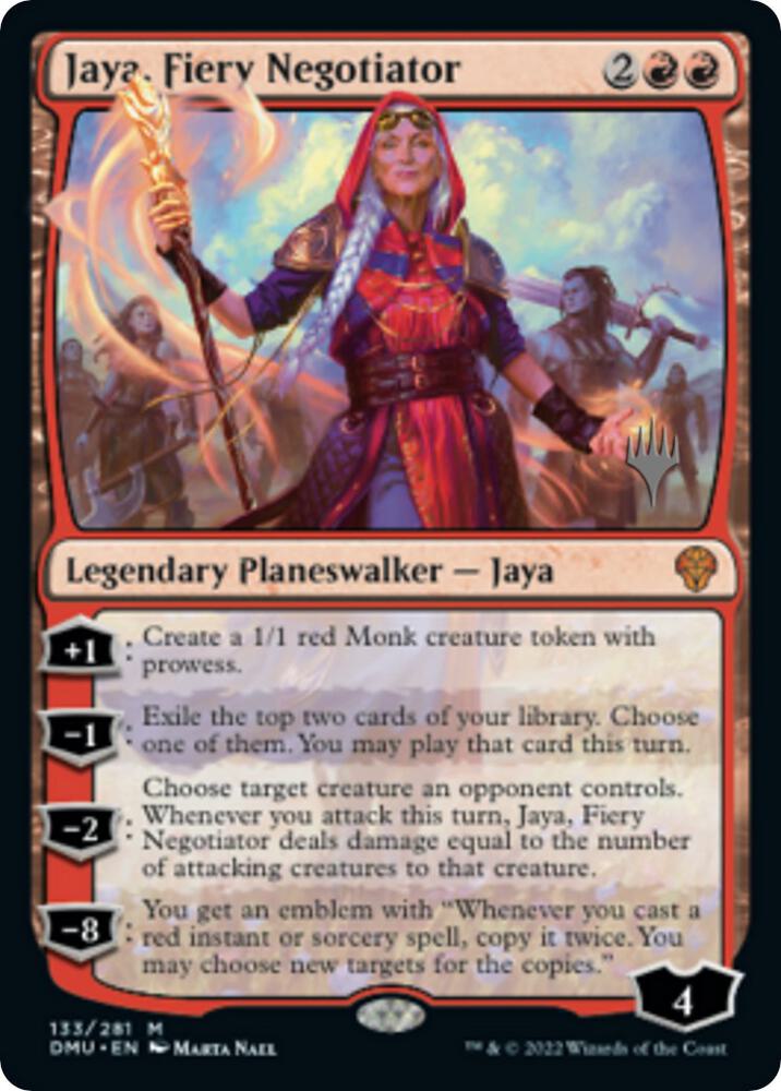 Jaya, Fiery Negotiator (Promo Pack) [Dominaria United Promos]