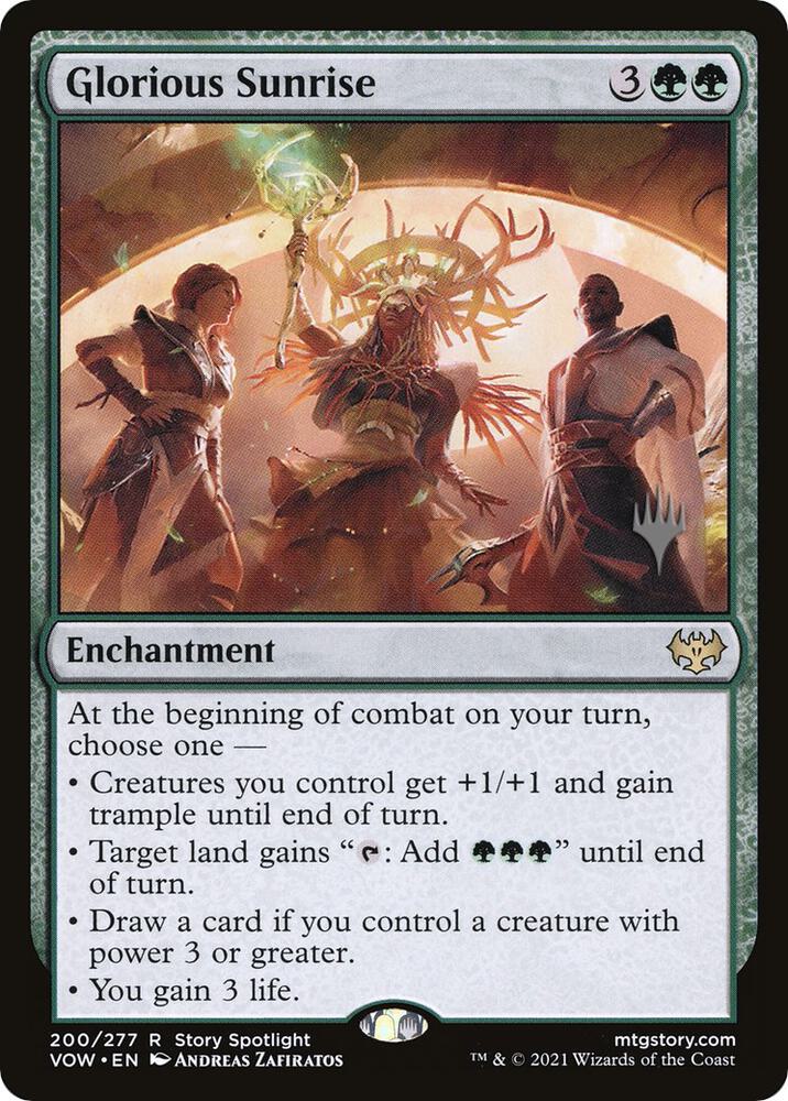 Glorious Sunrise (Promo Pack) [Innistrad: Crimson Vow Promos]